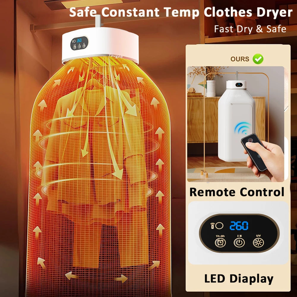 Portable Foldable Clothes Dryer & UV Sterilizer